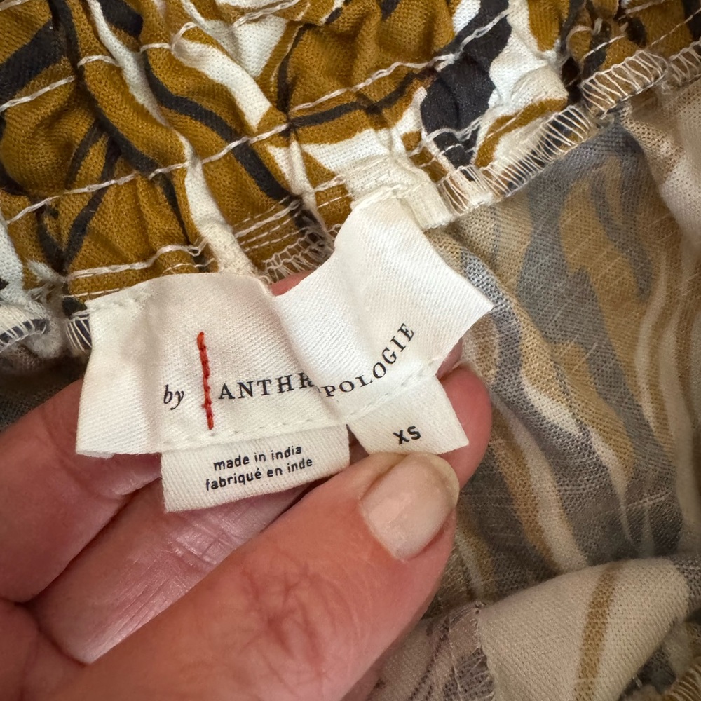 Anthropologie Tiger Face Wide Leg Pants - Picture 7 of 7